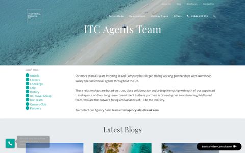 ITC Agents Team - Inspiring Travel Company