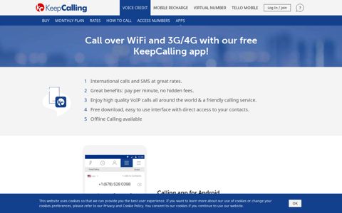 Download KeepCalling app | The best international calling app