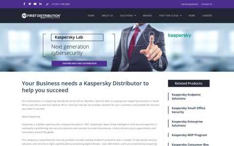 Kaspersky Distributor in Africa - partner with First Distribution