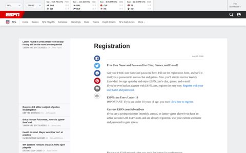 Registration - ESPN.com