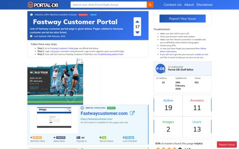 Fastway Customer Portal