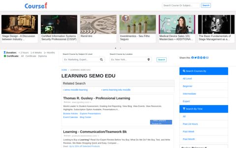 Learning Semo Edu - 12/2020 - Coursef.com