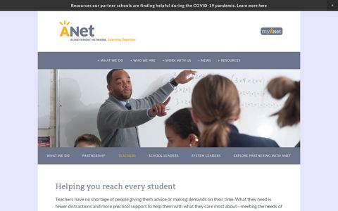 Teachers - Achievement Network