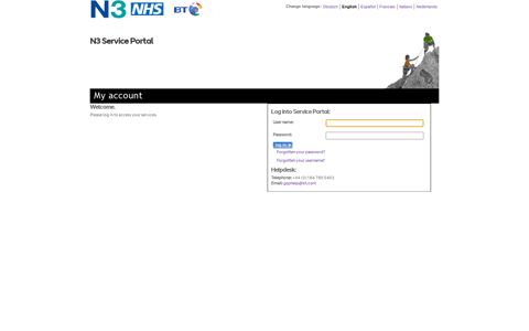 N3 Service Portal - My Account - BT.com