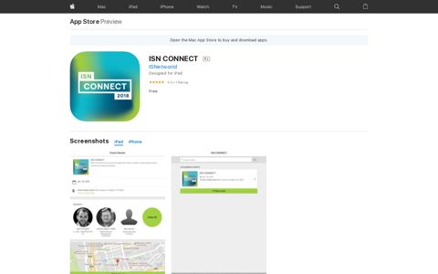 ‎ISN CONNECT on the App Store