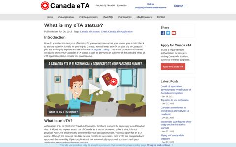 What is my eTA status? - Canada eTA