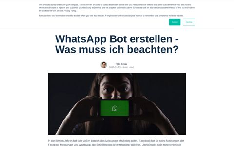 Erstelle deinen WhatsApp Bot in 5 Minuten | Chatchamp.com
