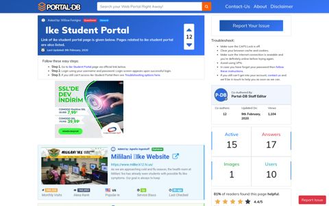 Ike Student Portal