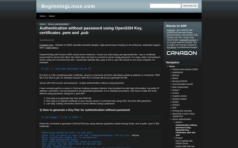 Authentication without password using OpenSSH Key ...
