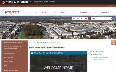 FirstService Residential Connect Portal | Brambleton ...