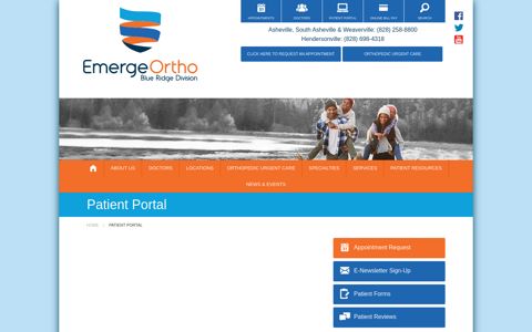 Patient Portal | EmergeOrtho: Blue Ridge Division