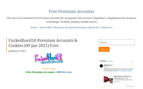 Fuckedhard18 Premium Accounts & Cookies
