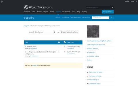 [Social Login and Sharing from Lanoba] Support | WordPress ...
