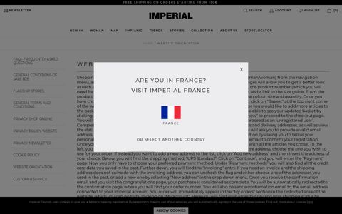 website orientation - Imperial