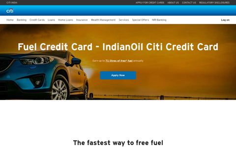 Fuel Credit Card | IndianOil Card | Citi India - Citibank