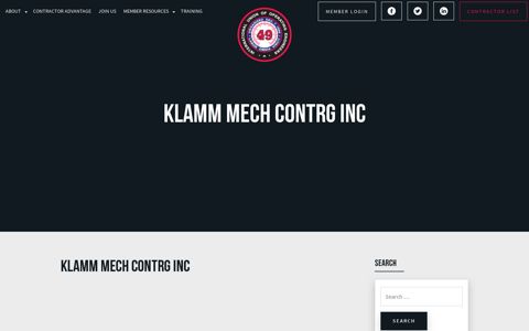 KLAMM MECH CONTRG INC – IUOE Local 49