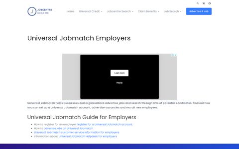 Universal Jobmatch Employers - Account, Login & Contact ...