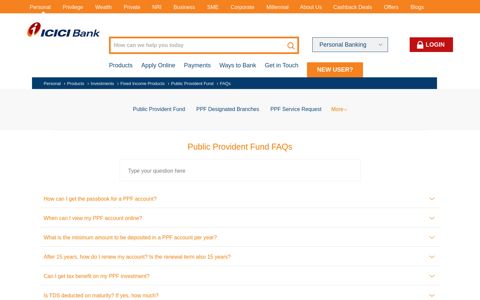 Public Provident Fund Faqs - ICICI Bank Answers