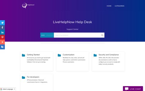 LiveHelpNow - Help Desk Software - Support