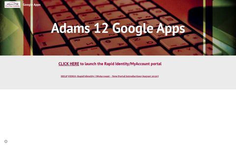Adams 12 Google Apps