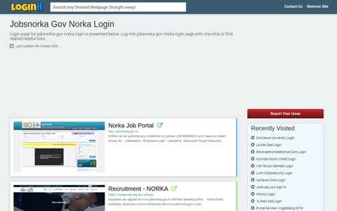 Jobsnorka Gov Norka Login - Loginii.com