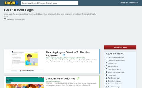 Gau Student Login - Loginii.com