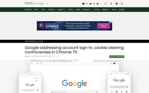 Google addressing account sign-in, cookie clearing ...