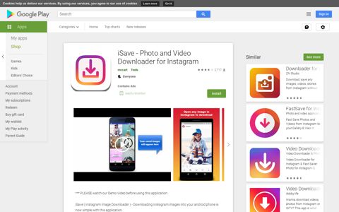 iSave - Photo and Video Downloader for Instagram - Apps on ...