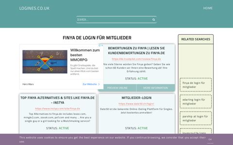 finya de login für mitglieder - General Information about Login