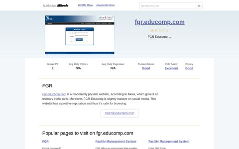 Fgr.educomp.com website. FGR.