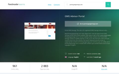 Get Portal.gmgsavings.com news - GMG Advisor Portal