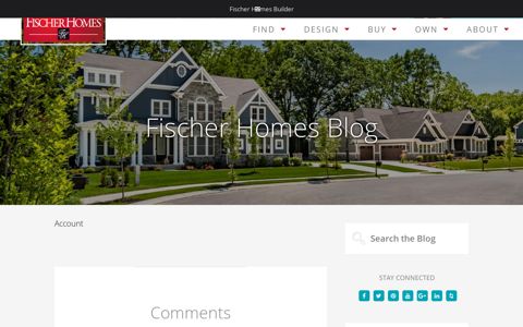 Account | Fischer Homes Builder | Fischer Homes Blog