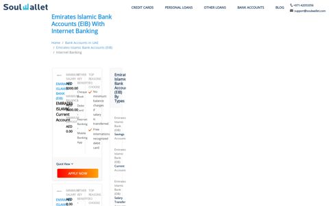 Emirates Islamic Bank Accounts (EIB) with Internet Banking in ...