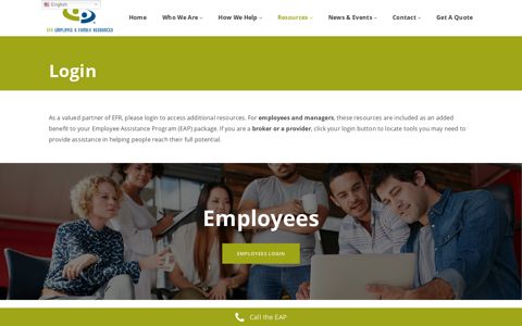EAP Login - Employee and Family Resources