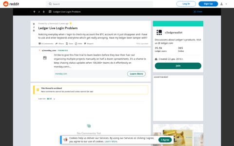 Ledger Live Login Problem : ledgerwallet - Reddit