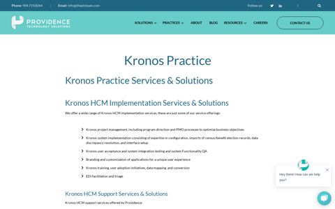 Kronos | Practices | Providence