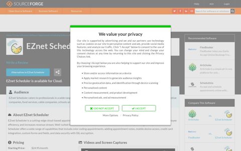 EZnet Scheduler Reviews and Pricing 2020 - SourceForge