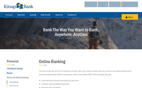Online Banking > Personal | Kitsap Bank