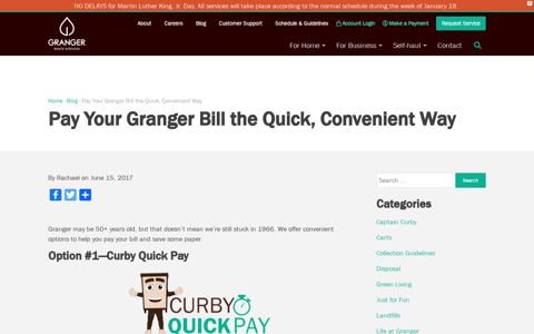 Pay Your Granger Bill the Quick, Convenient Way - Granger