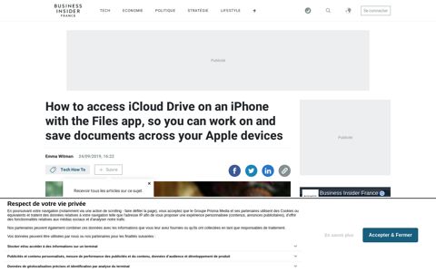 How to access iCloud Drive on an iPhone with the Files app ...
