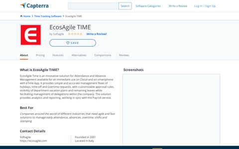 EcosAgile TIME Reviews and Pricing - 2020 - Capterra