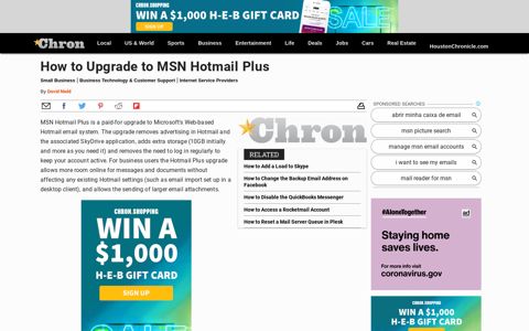How to Upgrade to MSN Hotmail Plus