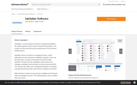 JobAdder Software - 2021 Reviews, Pricing & Demo