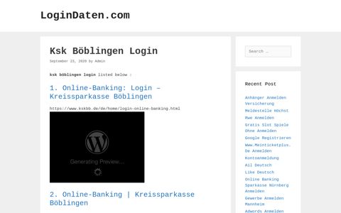 Ksk Böblingen - Online-Banking: Login - Kreissparkasse ...