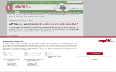 WM-Tippspiel von inFranken: Kleine Kicker auf dem Weg zum ...