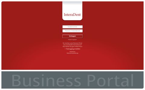 InteraDent Business Portal