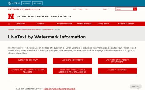 LiveText by Watermark Information | College of Education and ...
