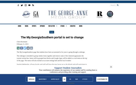 The My.GeorgiaSouthern portal is set to change – The George ...