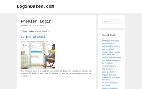 Freeler - Kpn Webmail - LoginDaten.com
