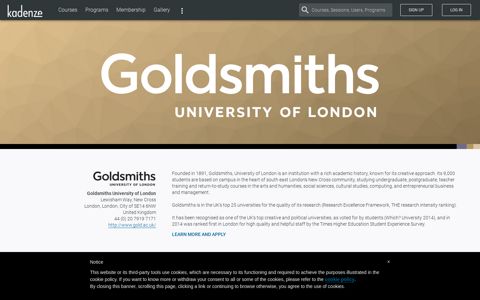 Online Courses from Goldsmiths University of London | Kadenze